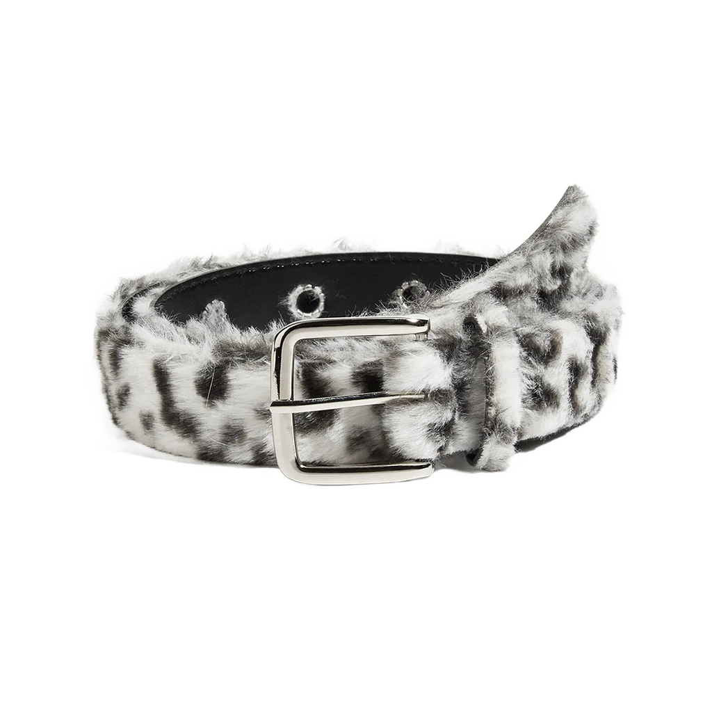 Plush Leopard Belt