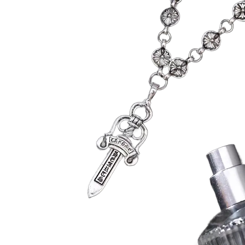 Pole Sword Pendant Necklace