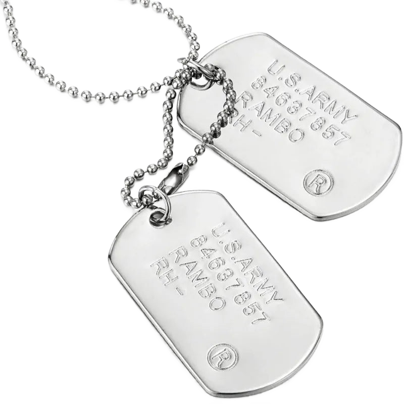 Military Army Pendant Chain