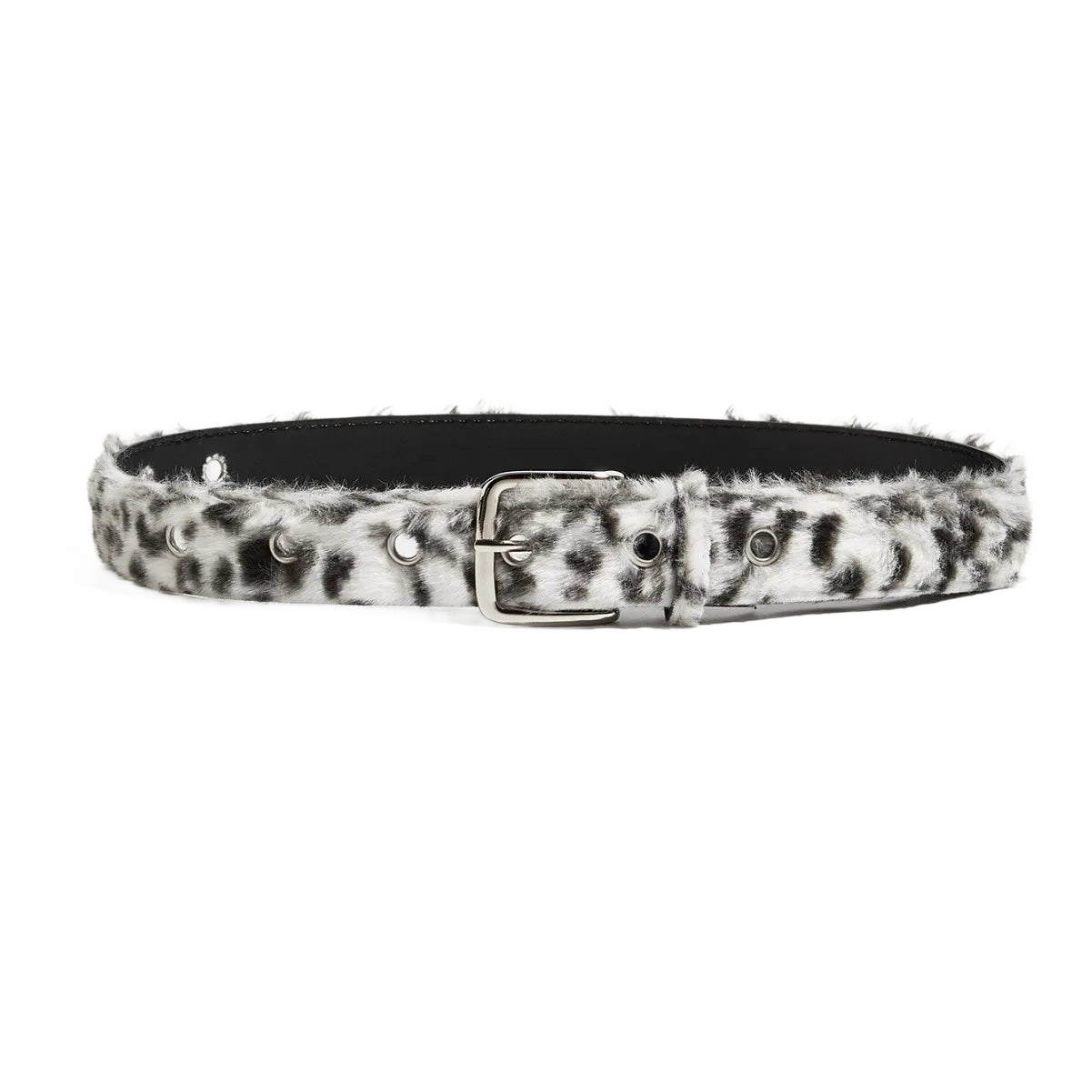 Plush Leopard Belt