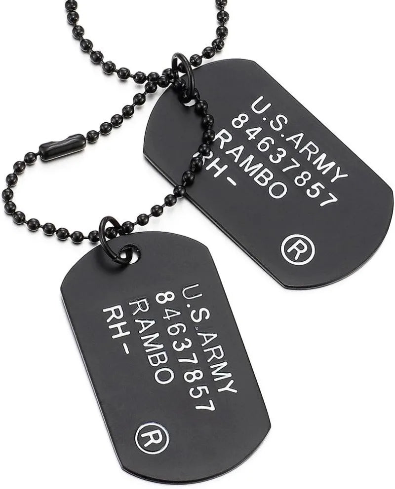 Military Army Pendant Chain