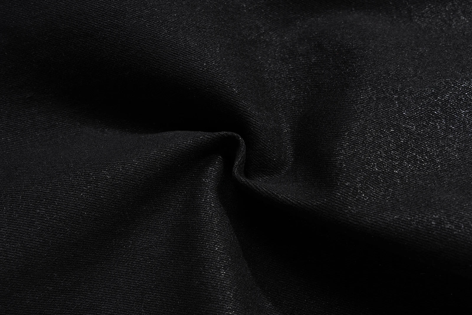 Black Wax Leather Denim