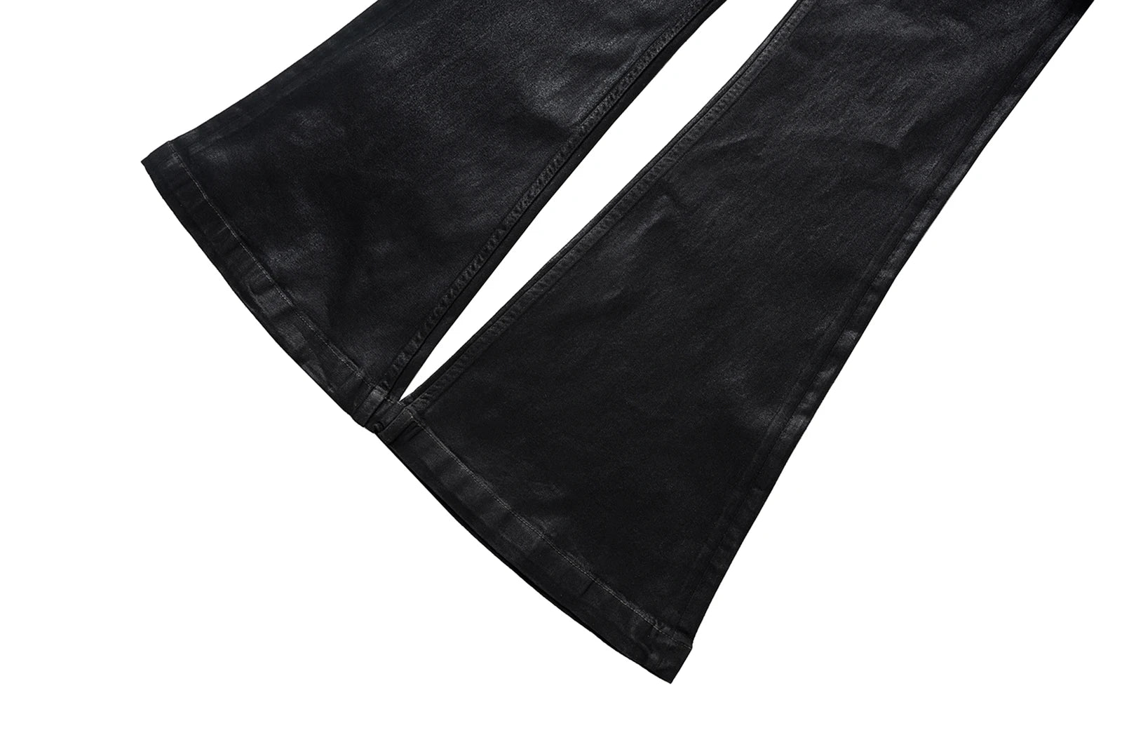 Black Wax Leather Denim