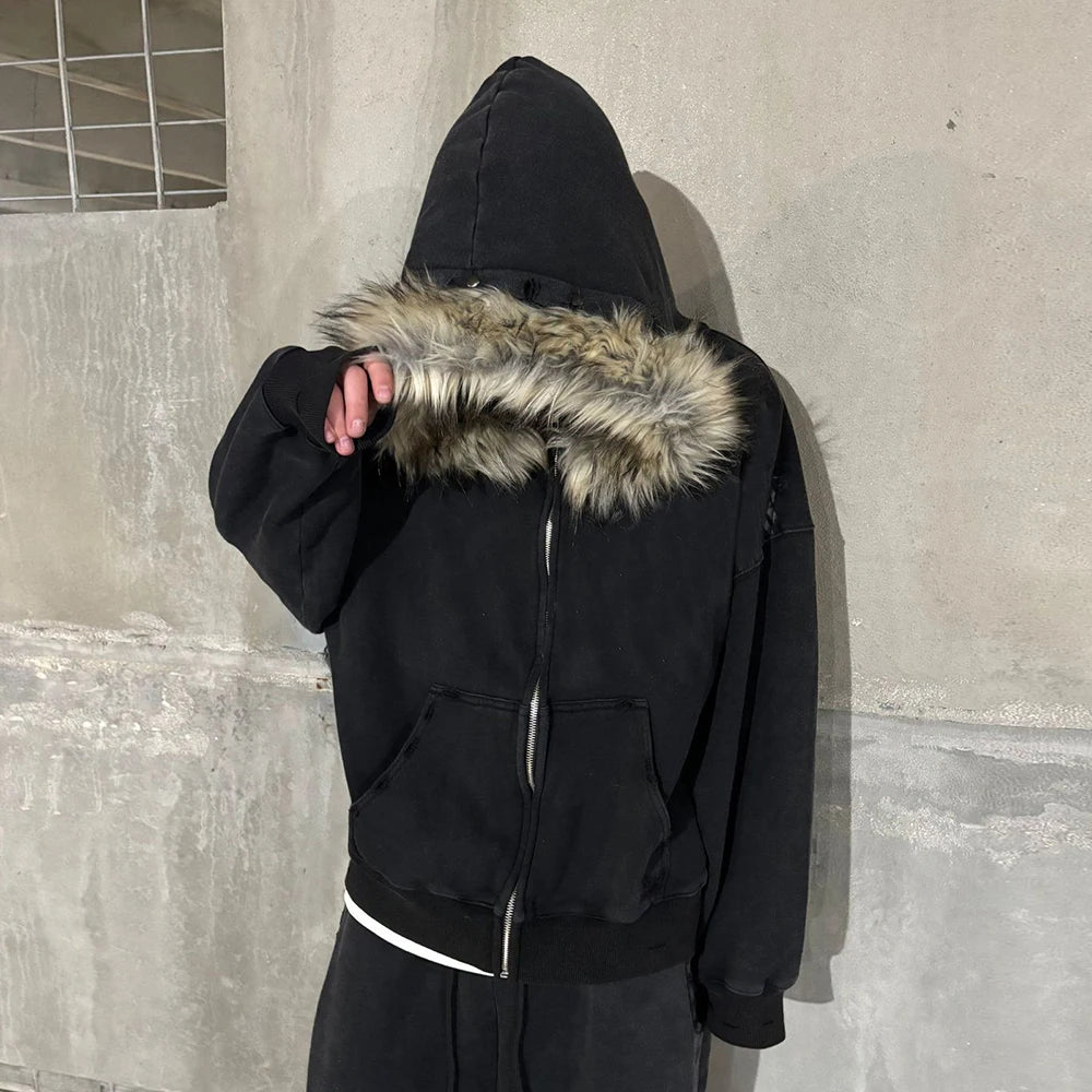 Fur Hood Hoodie