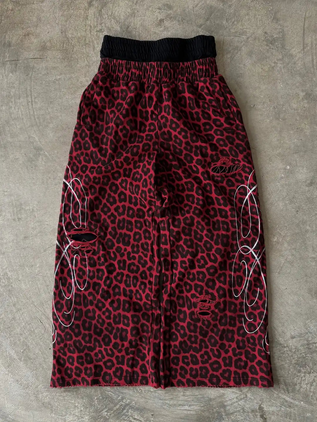 Leopard Double Waisted Sweats
