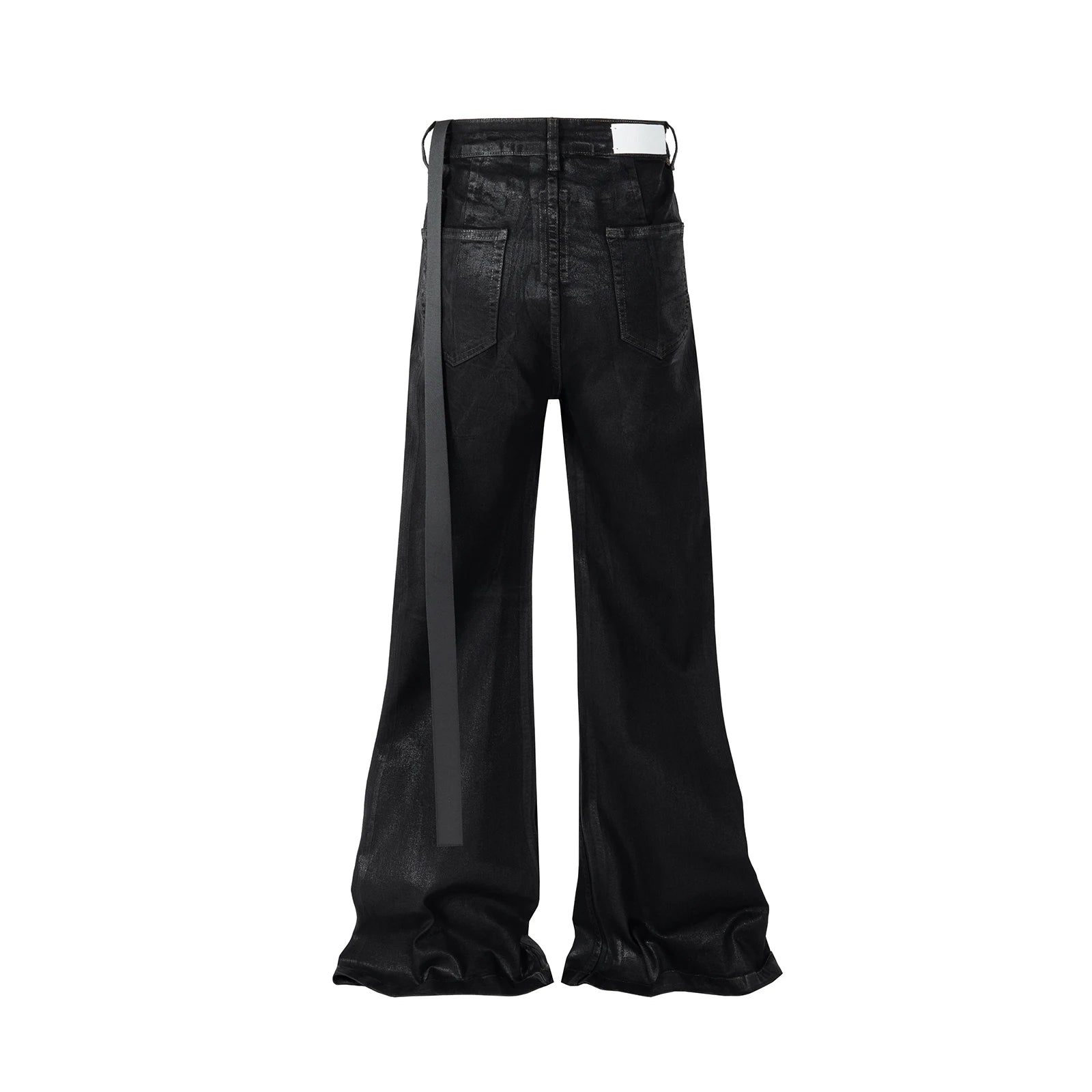 Black Wax Leather Denim