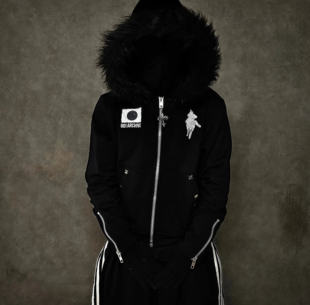 Tokyo Night Fur Zipper